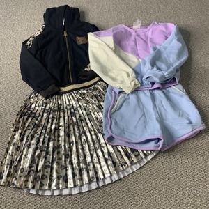 Lot Of Girls 2-Piece Set Size 6 Members Mark Hoodie Sweatshirt Short‎ Skirt